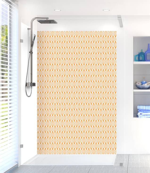 Panneaux déco toilettes orange sur-mesure, C-macrédence